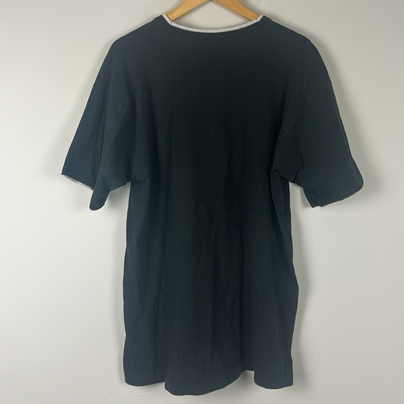 Vintage 90s MLB New York Yankees Tee - MLB, Black with White and Blue Print - XL - Picture 7 of 9